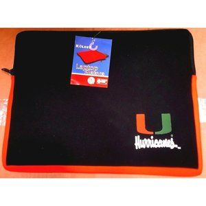 MIAMI HURRICANES LAPTOP SLEEVE IPAD/TABLET ZIPPER CLOSURE NEW